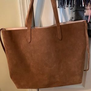 Cuyana Structured Suede Tote